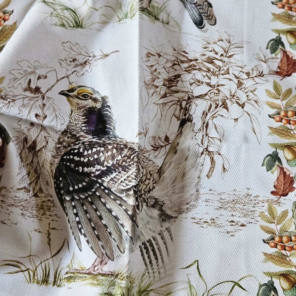 Fall Print Handmade Tea Towel - Picture 3 of 3